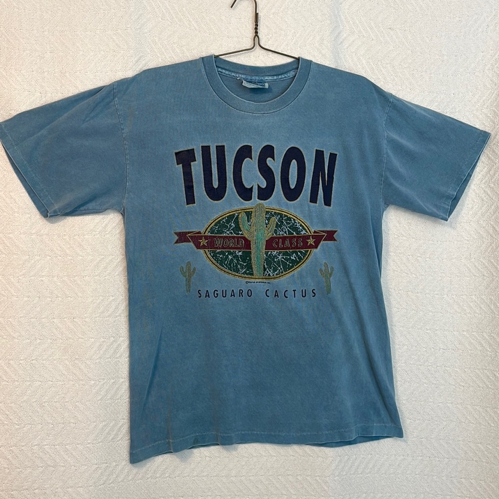 VTG Single Stitch Arizona Tucson Saguaro Cactus RESORT IMAGES USA Graphic TShirt